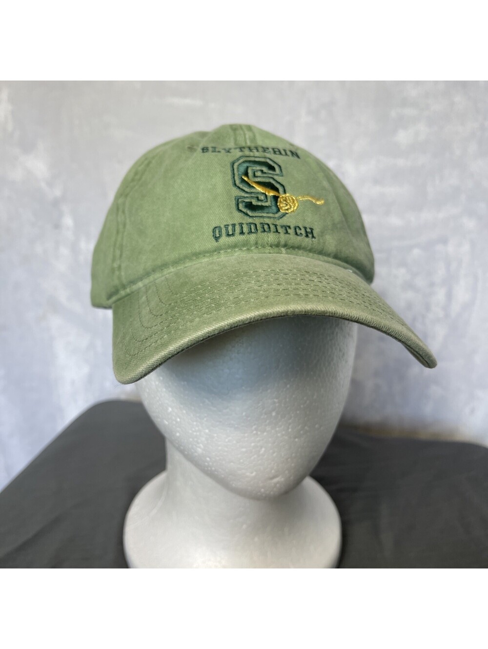 Harry Potter Wizard In Werle Slytherin Quidditch Green Adjustable Baseball Cap